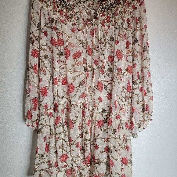 FREE PEOPLE Floral Print Boho Tunic Dress - Picture 4 of 7